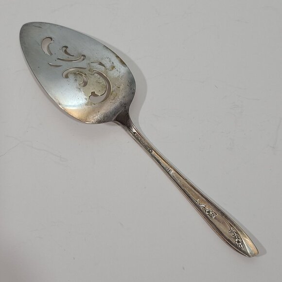 WM Rogers Lady Fair Pie Cake Server Silverplate 1957 - Picture 2 of 4